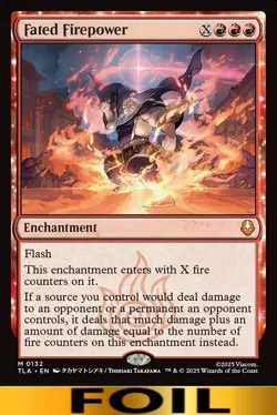 1x - Fated Firepower - FOIL #132 - Avatar: The Last Airbender - NM MTG - Image 1