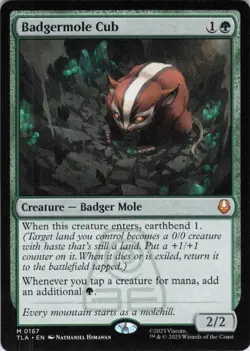 MTG Badgermole Cub (167) | NM | Avatar: The Last Airbender {TLA} - Image 1
