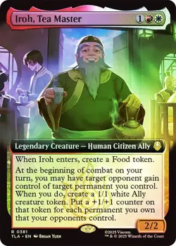 Iroh, Tea Master Foil Extended Art Avatar: The Last Airbender NM MTG - Image 1
