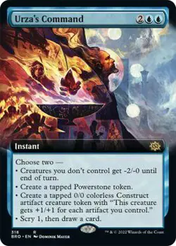 1 x Urza's Command - Foil - Extended Art - The Brothers' War - NM-Mint - MTG - Image 1