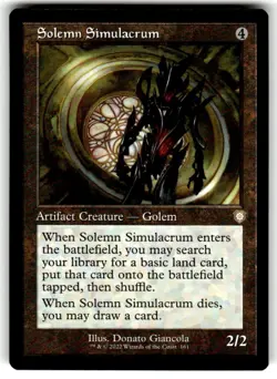 Solemn Simulacrum (Retro Frame) Commander: the Brothers' War Regular MTG - Image 1