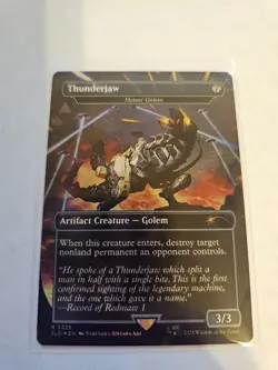 Thunderjaw Borderless FOIL MTG Secret Lair x Playstation Nm/M - Image 1
