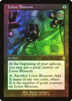 Lotus Blossom FOIL RETRO - 384 - Rare - Dominaria Remastered DMR MTG - Image 1