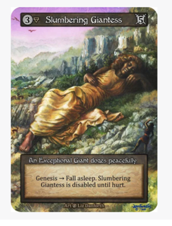x3 Slumbering Giantess Exceptional Beta Sorcery Contested Realm - Image 1