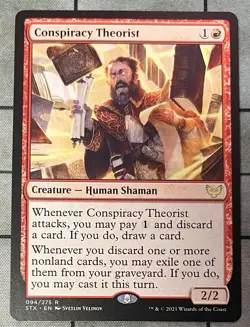 CONSPIRACY THEORIST 094 Strixhaven School of Mages MTG Magic the Gathering NM - Image 1
