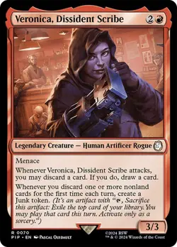 Veronica, Dissident Scribe [Universes Beyond: Fallout] MTG - Image 1