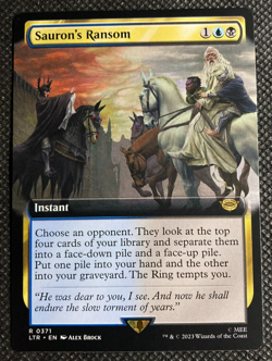 MTG LTR Lord of the Rings Sauron's Ransom (0371) Extended Art Rare - Image 1