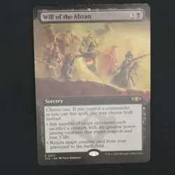 Will of the Abzan (Extended Art) MTG Commander: Tarkir: Dragonstorm Rare 71 NM - Image 1