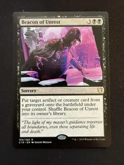 Beacon of Unrest 105 - R - Commander 2019 - Normal - MTG - LP - Image 1