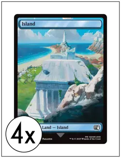 4x Island, 0299, Full Art, Final Fantasy, Magic the Gathering MTG NM - Image 1