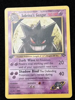 Pokemon 1st Edition SABRINA'S GENGAR 29/132 (Rare) Gym Challenge - LP/Light Play - Image 1