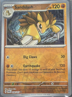 Sandslash 098/167 Reverse Holo Twilight Masquerade TWM NM/M Pokemon TCG - Image 1