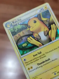 MP! - 2010 Pokemon, HeartGold SoulSilver, #10/123 Raichu, Cracked Ice Holo Rare - Image 3