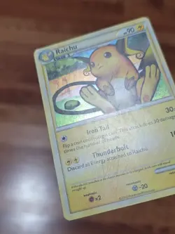 MP! - 2010 Pokemon, HeartGold SoulSilver, #10/123 Raichu, Cracked Ice Holo Rare - Image 4