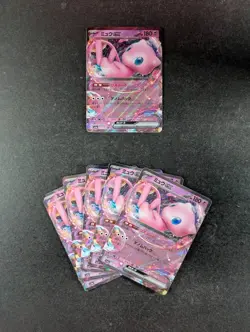 2023 Pokemon MEW EX #076/190 Shiny Treasures EX Double Rare Japanese Lots Of 6 - Image 1