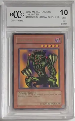Yugioh PSA 10 Gem Mint 2002 Shadow Ghoul MRD-090 Rare - Image 1