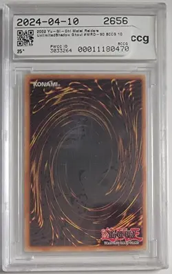Yugioh PSA 10 Gem Mint 2002 Shadow Ghoul MRD-090 Rare - Image 2