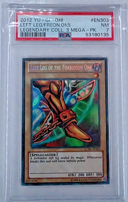 Yugioh PSA 7 NM 2012 Left Leg Of The Forbidden One LCYW-EN303 Secret Rare - Image 1