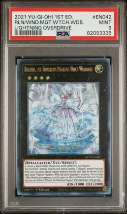 Yugioh PSA 9 Mint 2021 Rilliona, the Wondrous Magistus Witch Wardrobe LIOV-EN042 - Image 1