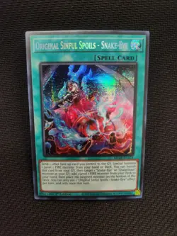 MP24-EN124 Original Sinful Spoils - Snake-Eye Prismatic Secret Rare 1st YuGiOh - Image 1