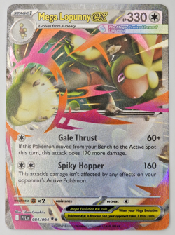 2025 Pokemon MEGA Evolution Phantasmal Flames MEGA LOPUNNY ex card no. 84/94 NM - Image 1