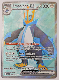 2025 Pokemon MEGA Evolution Phantasmal Flames EMPOLEON ex card no. 114/94 NM - Image 1
