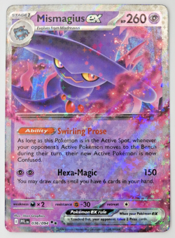 2025 Pokemon MEGA Evolution Phantasmal Flames MISMAGIUS ex card no. 36/94 NM - Image 1
