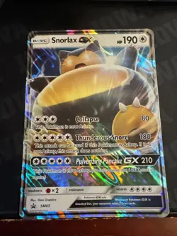 2016 POKEMON JUMBO PROMO SNORLAX HP190 CARD - Image 1