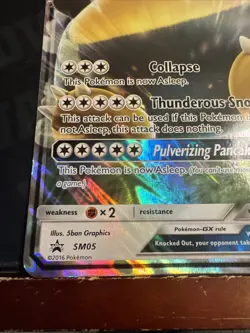 2016 POKEMON JUMBO PROMO SNORLAX HP190 CARD - Image 2