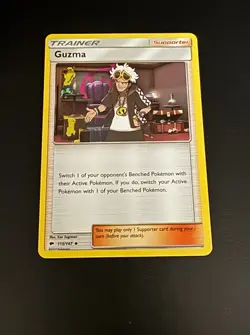 Guzma 115/147 Sm-Burning Shadows Regular Pokemon Card 2017 TCG Sun & Moon - Image 1
