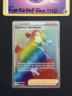 Cynthia's Ambition 178/172 Brilliant Stars Secret Rare Rainbow Pokemon Card - Image 1