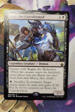 MTG Krav, the Unredeemed + Regna, the Redeemer Battlebond 2-Card Set NM - Image 2