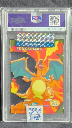 Charizard 2000 Topps Tv Animation Clear Cards PC3 Pokemon Card PSA 10 - Image 2