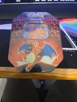 Pokemon SM11.5 Hidden Fates GX Tin-Charizard Cards & 4 Booster Pack 728192506345 - Image 1
