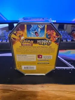 Pokemon SM11.5 Hidden Fates GX Tin-Charizard Cards & 4 Booster Pack 728192506345 - Image 2