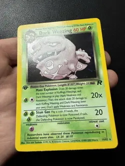 Dark Weezing 14/82 Holo 1st Edition 1999-2000 Team Rocket Pokemon Card TCG NM - Image 3