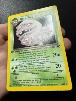Dark Weezing 14/82 Holo 1st Edition 1999-2000 Team Rocket Pokemon Card TCG NM - Image 4