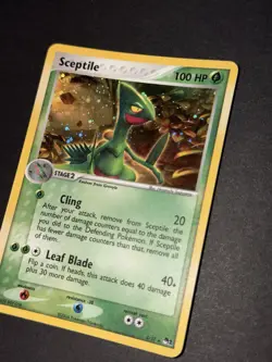 Cosmos HOLO Sceptile 4/17 Promo POP Series 1 Pokemon Card 2004 Near Mint - Image 4