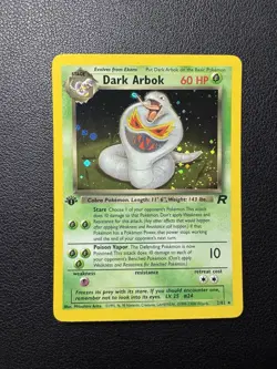 Dark Arbok 2/82 Holo 1st Edition 1999-2000 Team Rocket Pokemon Card TCG NM - Image 1