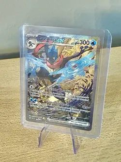 Pokemon TCG Greninja EX 132 Scarlet & Violet Black Star PROMO Card Near Mint! - Image 2