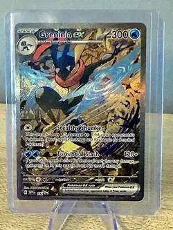 Pokemon TCG Greninja EX 132 Scarlet & Violet Black Star PROMO Card Near Mint! - Image 3