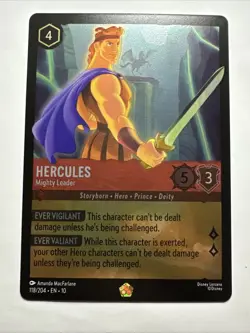 Hercules - Mighty Leader 118/204 Whispers in the Well Cold Foil Lorcana Card NM - Image 1