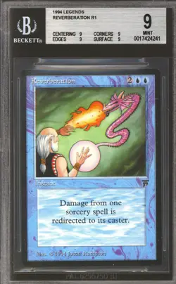 Magic MTG Legends Reverberation BGS 9 (9, 9, 9, 9) QUADS NEAR MINT NM - Image 1