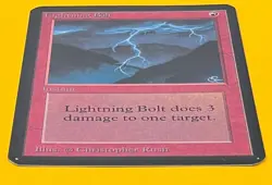 MTG LIGHTNING BOLT Alpha (OldManMTG 012-021) - Image 5