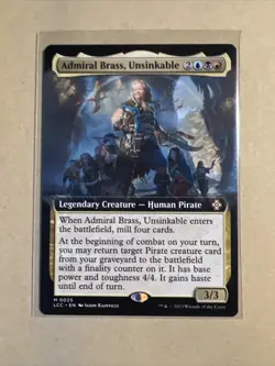 MTG Admiral Brass, Unsinkable LCC 0025 M Regular NM Borderless Mythic - Image 1