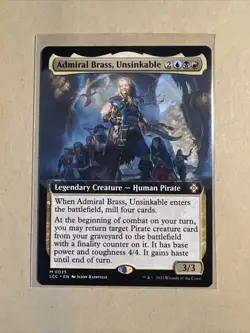 MTG Admiral Brass, Unsinkable LCC 0025 M Regular NM Borderless Mythic - Image 2