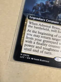 MTG Admiral Brass, Unsinkable LCC 0025 M Regular NM Borderless Mythic - Image 3