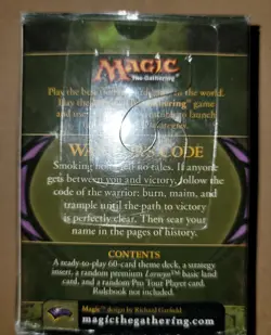 Magic the gathering Morningtide Warrior's Code Theme Deck (sealed) - Image 2