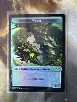 Wurm Token Double Masters MTG #029 Foil Full Art - Image 1