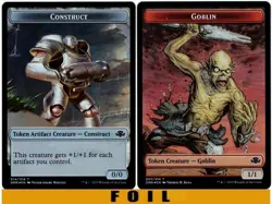 1x MTG - CONSTRUCT \ GOBLIN TOKEN #14/07 - FOIL - Dominaria Remastered - Image 1